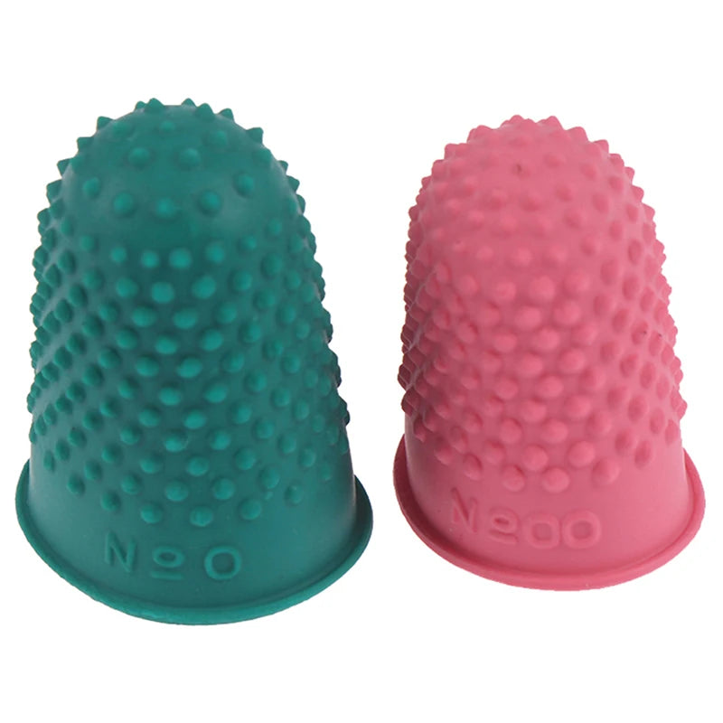 5-Pack Rubber Thimbles – Multi-Size Fingertip Guards for Sewing Sewing Thimble Set SPOT