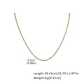 Women's CZ Tennis Necklace – Stainless Steel Crystal Choker Tennis Necklace SPOT 2mm