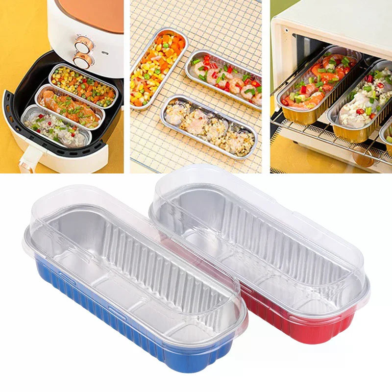 10-Pack Mini Loaf Pans with Lids – Aluminum Foil Baking Cups Aluminum Baking Pans SPOT