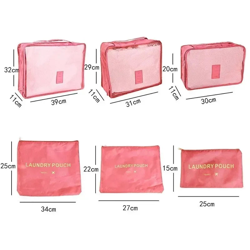 6-Piece Travel Packing Cubes Set – Luggage Organizer Bags Travel Packing Cubes SPOT