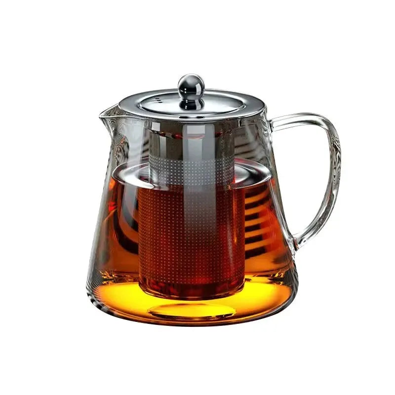 Borosilicate Glass Teapot with Stainless Steel Infuser 1L Glass Teapot SPOT