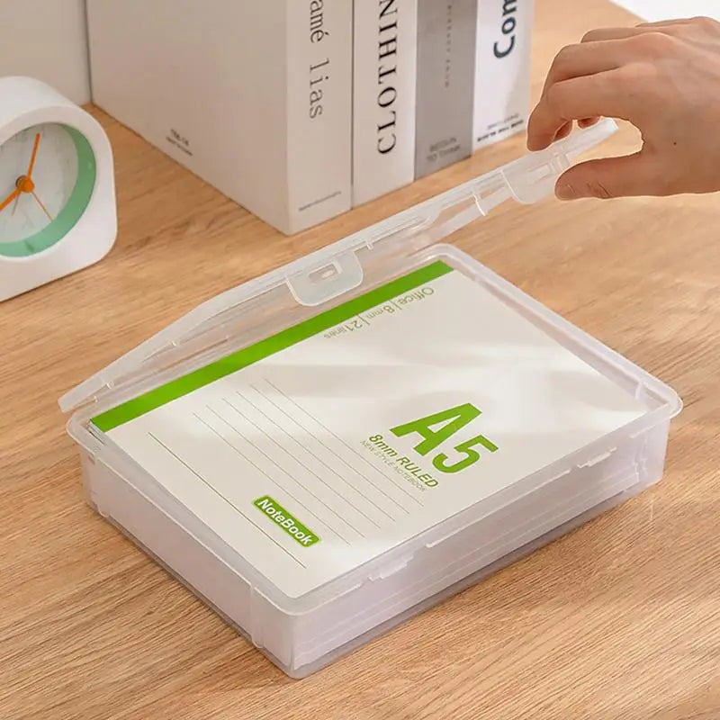 Transparent Document Storage Box – Stackable PP File Organizer Document Storage Box SPOT