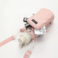 Water Bottle Sling Bag with Phone Pocket – Nylon Carrier Bottle Sling Carrier SPOT Black