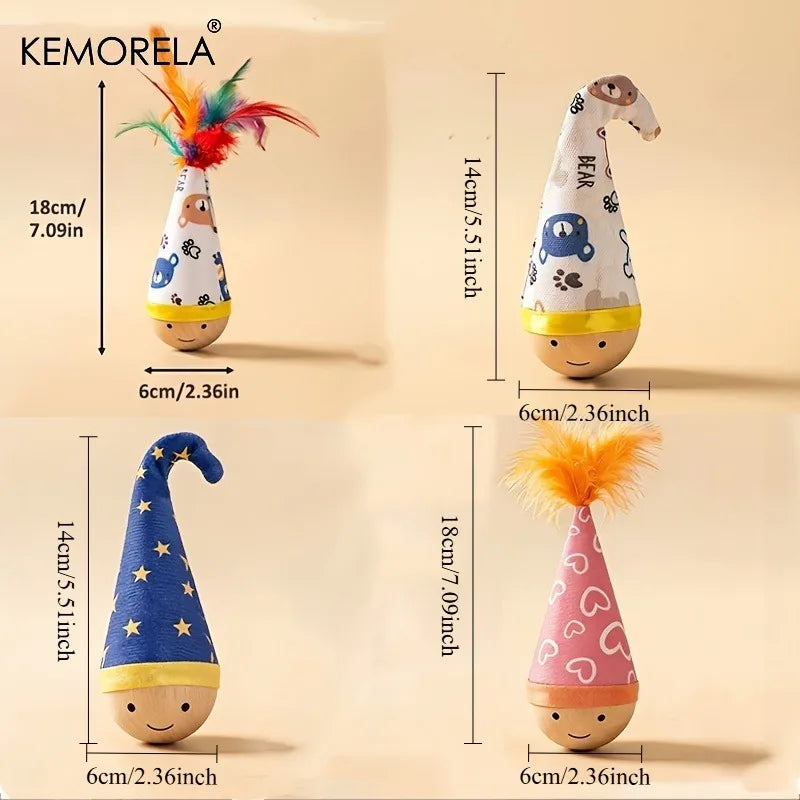 KEMORELA Swing Cat Toy – Interactive Feather Pet Toy Interactive Cat Toy SPOT