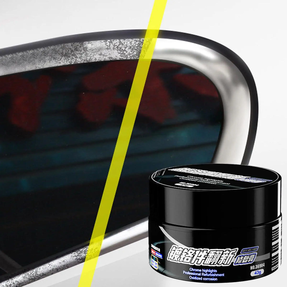 Car Chrome Restorer Metal Polish Paste – Removes Oxidation Chrome Polish Paste SPOT