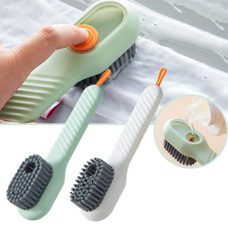 Soap Dispensing Shoe & Clothes Brush – Auto Liquid Bristle Soap Dispensing Brush SPOT