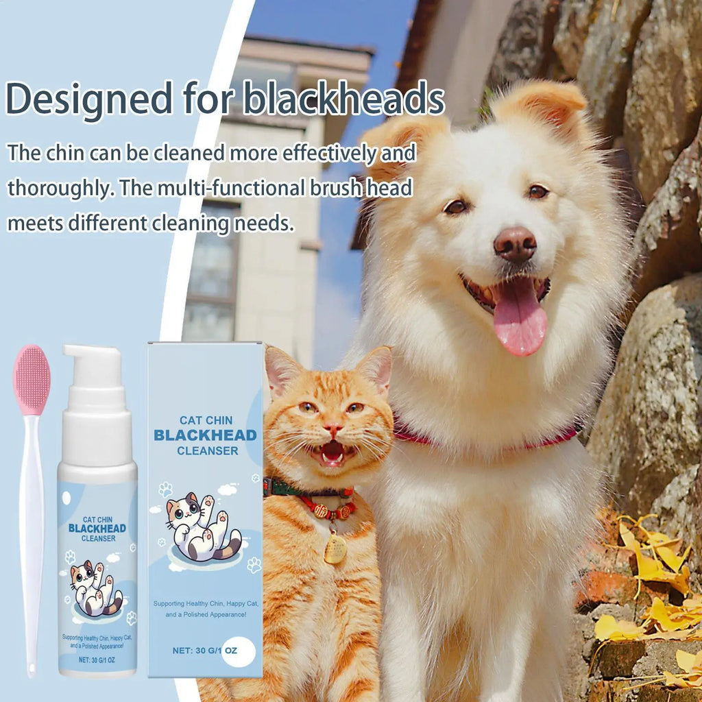 Cat Chin Care Kit with Cleaning Brush – Gentle Pet Grooming Pet Grooming Kit SPOT