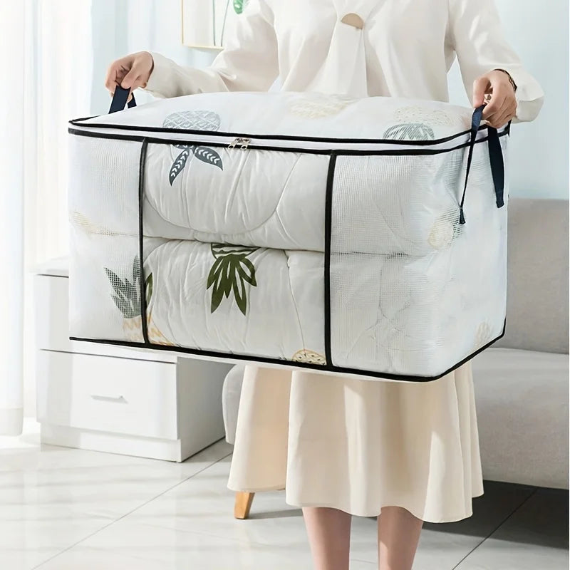 Large Transparent Zipper Storage Bag – Clothes & Bedding Storage Bag SPOT