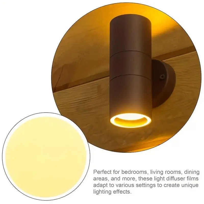 Self-Adhesive Color Film Lamp Stickers – Warm Ambiance 5/10pc Lamp Color Film SPOT