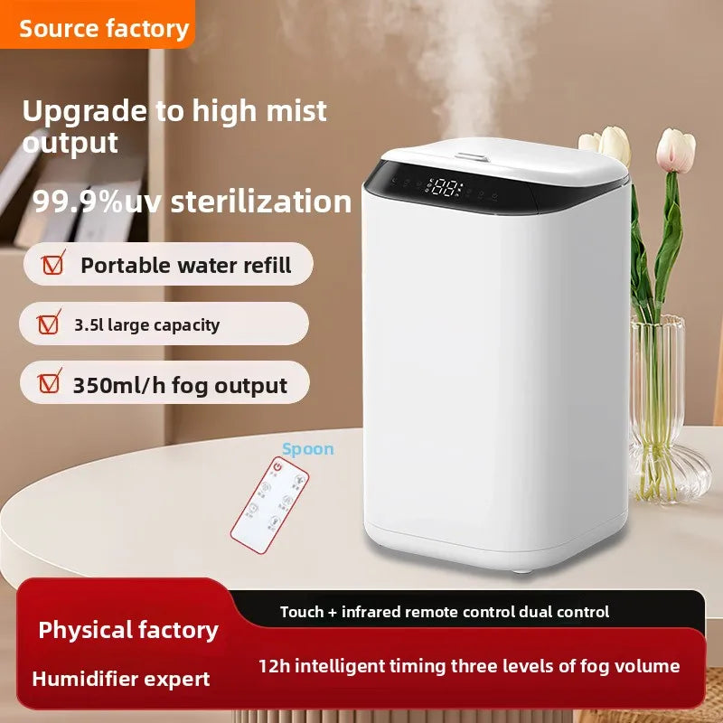 3L Ultrasonic Humidifier – 12H Timer, 3 Mist Levels, Quiet Ultrasonic Humidifier SPOT
