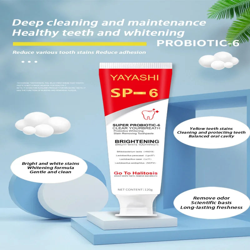 Eelhoe SP-6 Probiotic Whitening Toothpaste 120g – Stain Removal Whitening Toothpaste SPOT