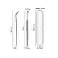 2-Pc Stainless Steel Tick Remover Tweezer Set for Dogs & Cats Pet Tick Remover SPOT A1