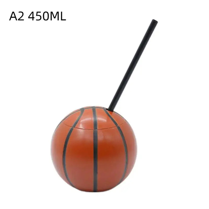 Soccer Ball Straw Cup with Lid – BPA-Free Novelty Drinkware Novelty Straw Cup SPOT A2