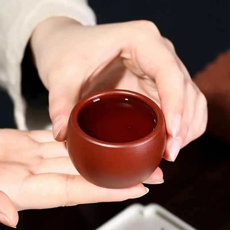 Handmade Yixing Purple Clay Teacup – BPA-Free Zisha Cup Zisha Teacup SPOT