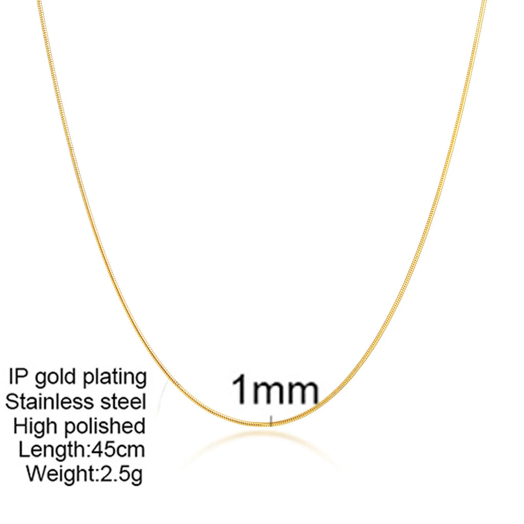 Meaeguet Herringbone Necklace – Dainty Gold Layered Chain Chain Necklace SPOT NC-201G-18