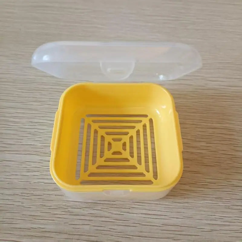Travel Mini Soap Box – Portable Leak-Proof Soap Case Travel Soap Box SPOT Yellow