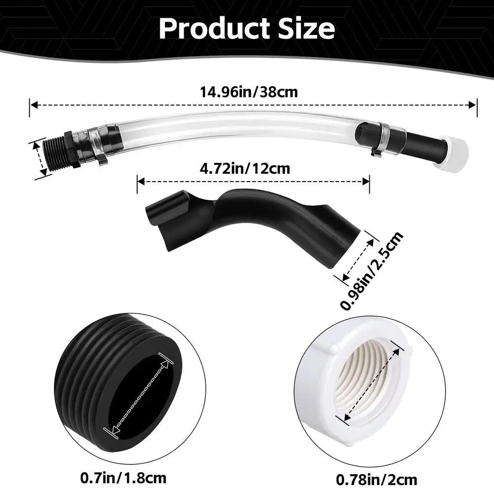 Racing Fuel Jug Replacement Cap & Filler Hose Kit – 14.96" Fuel Jug Hose Kit SPOT