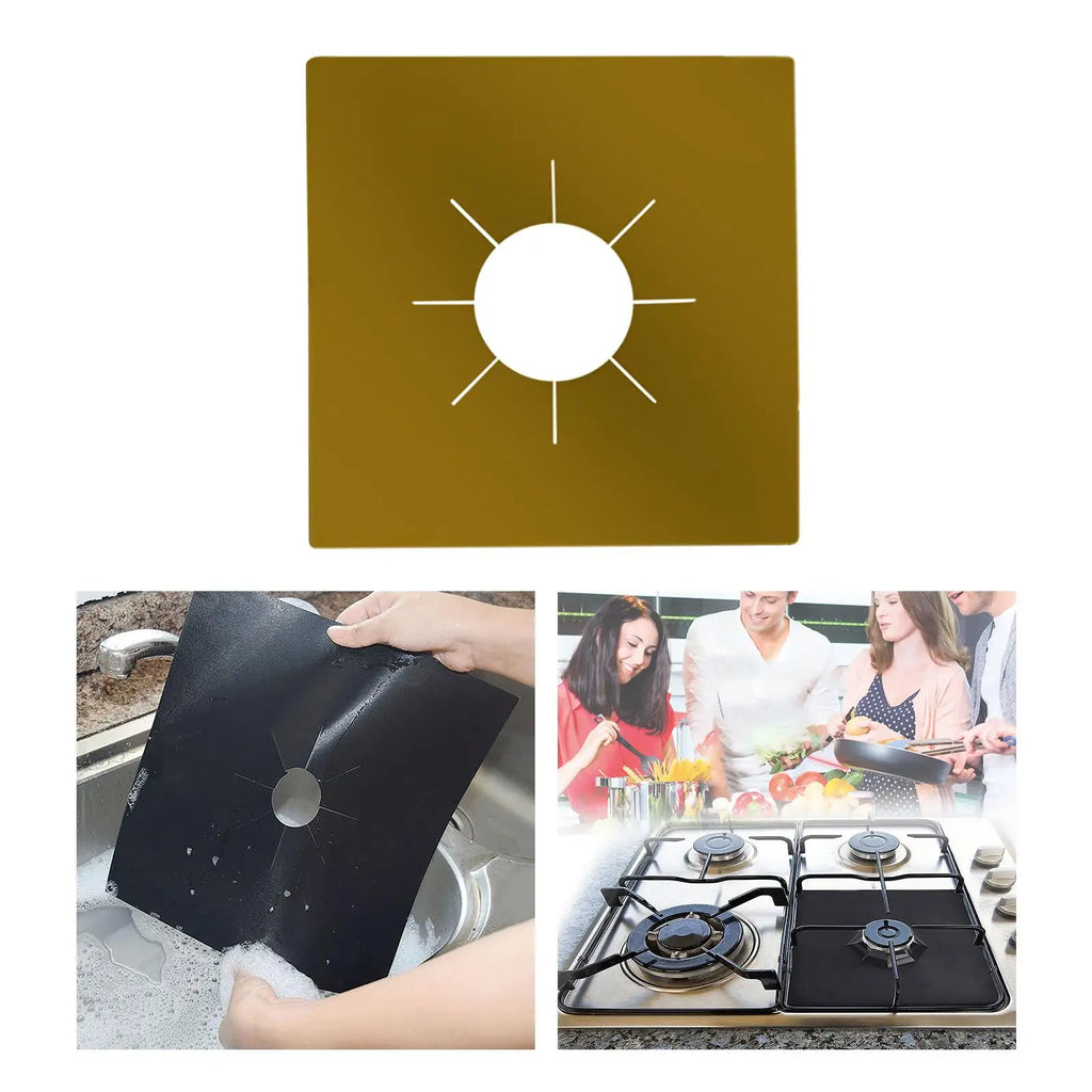 Reusable Gas Stove Protector Pad – Fiberglass Cooker Liner Stove Protector Pad SPOT copper