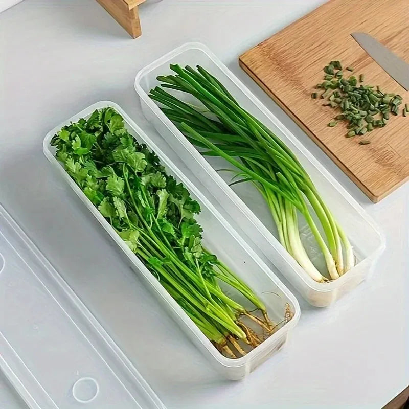 Transparent Sealed Refrigerator Food Storage Containers 1/2/4pc Food Storage Container SPOT 2pcs Clear