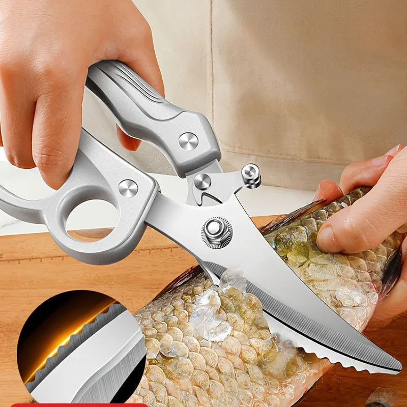 Heavy-Duty Kitchen Shears – Spring-Loaded Ergonomic Handle Kitchen Shears SPOT Default Title