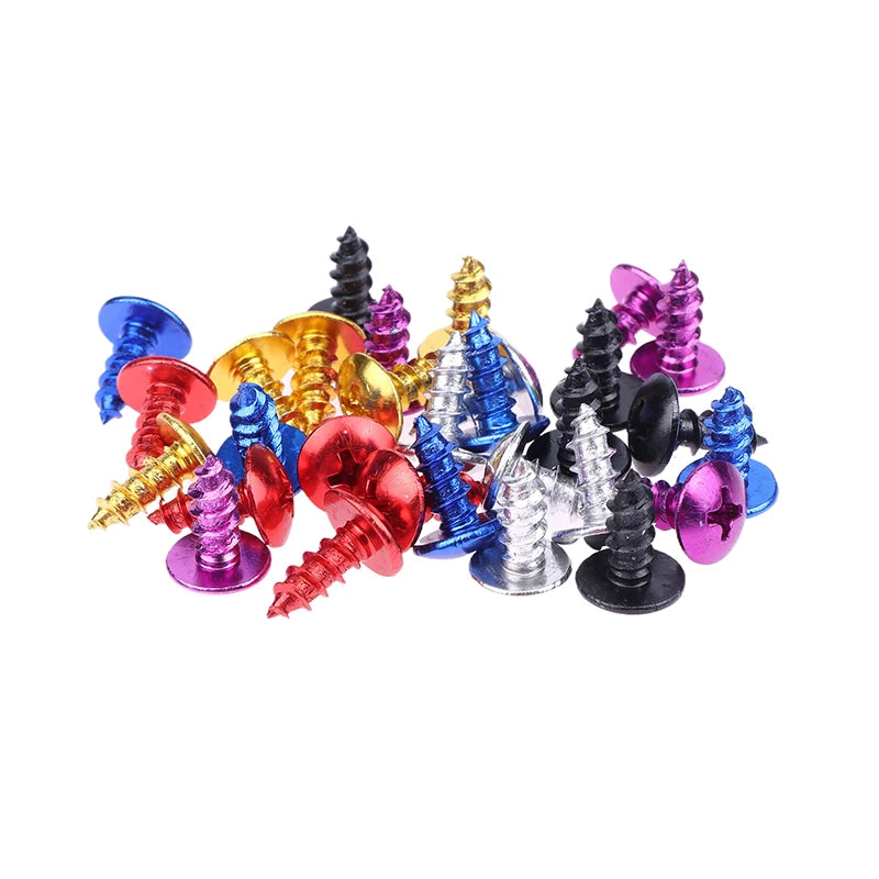 30-Pack M5 Aluminum Alloy Motorcycle Cross Head Bolts Screws Motorcycle Bolts SPOT