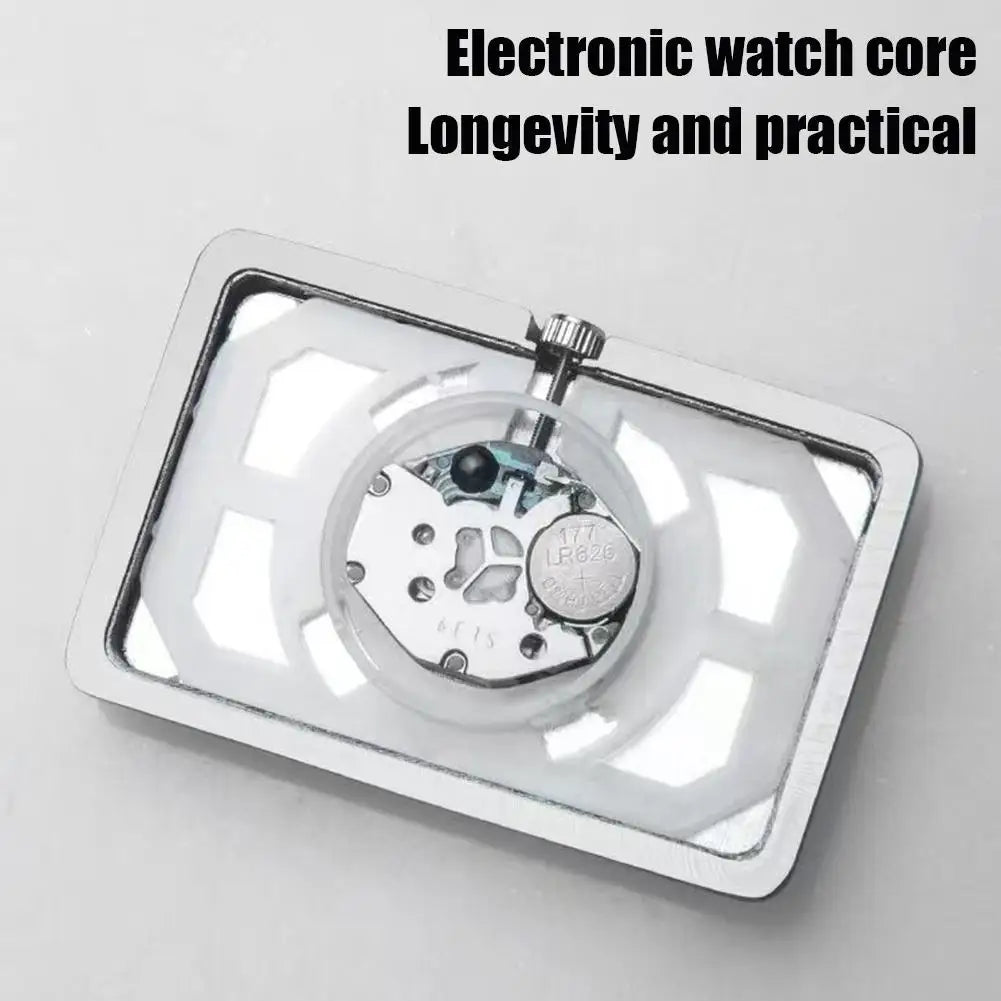 Metal Square Mini Car Dashboard Clock – Stick-On Luminous Quartz Car Dashboard Clock SPOT