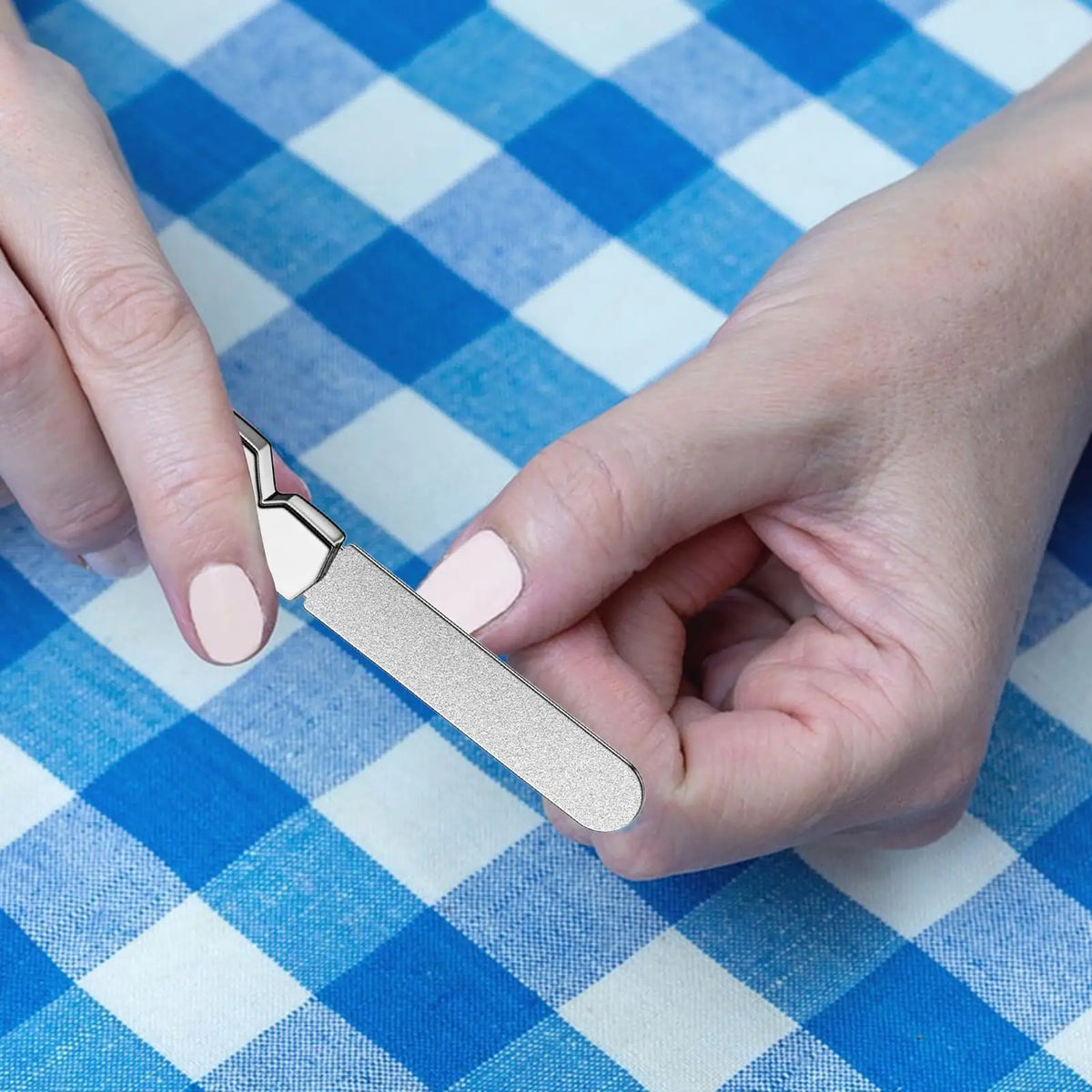 Double-Sided Stainless Steel Nail File – Coarse & Fine Grit Nail File SPOT