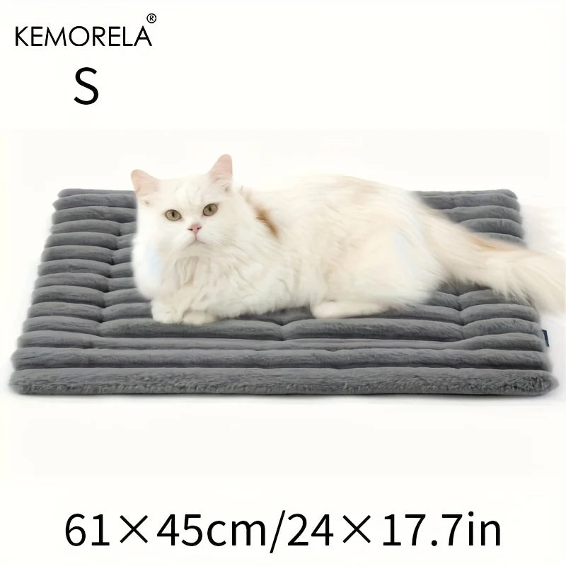 KEMORELA Extra Large Dog Bed Mat – Non-Slip Plush Crate Mat Dog Bed Mat SPOT S