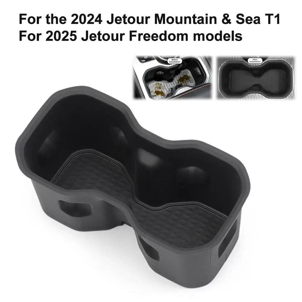 Silicone Cup Holder for Jetour T1 & Freedom Console Storage Car Console Organizer SPOT