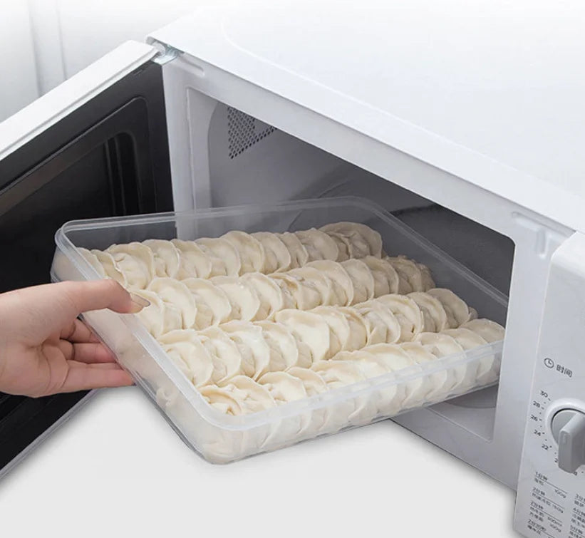Stackable Transparent Refrigerator Food Storage Box | PP Tray Food Storage Container SPOT