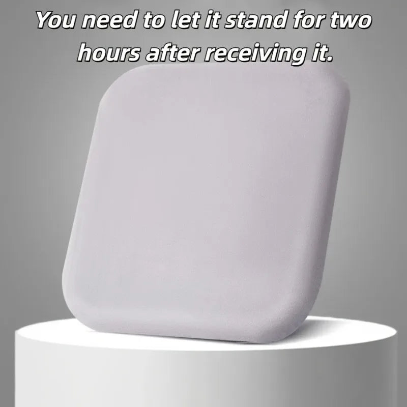 Ergonomic Memory Foam Seat Cushion – Anti-Flatten Office Chair Seat Cushion SPOT Light Grey 40x40cm