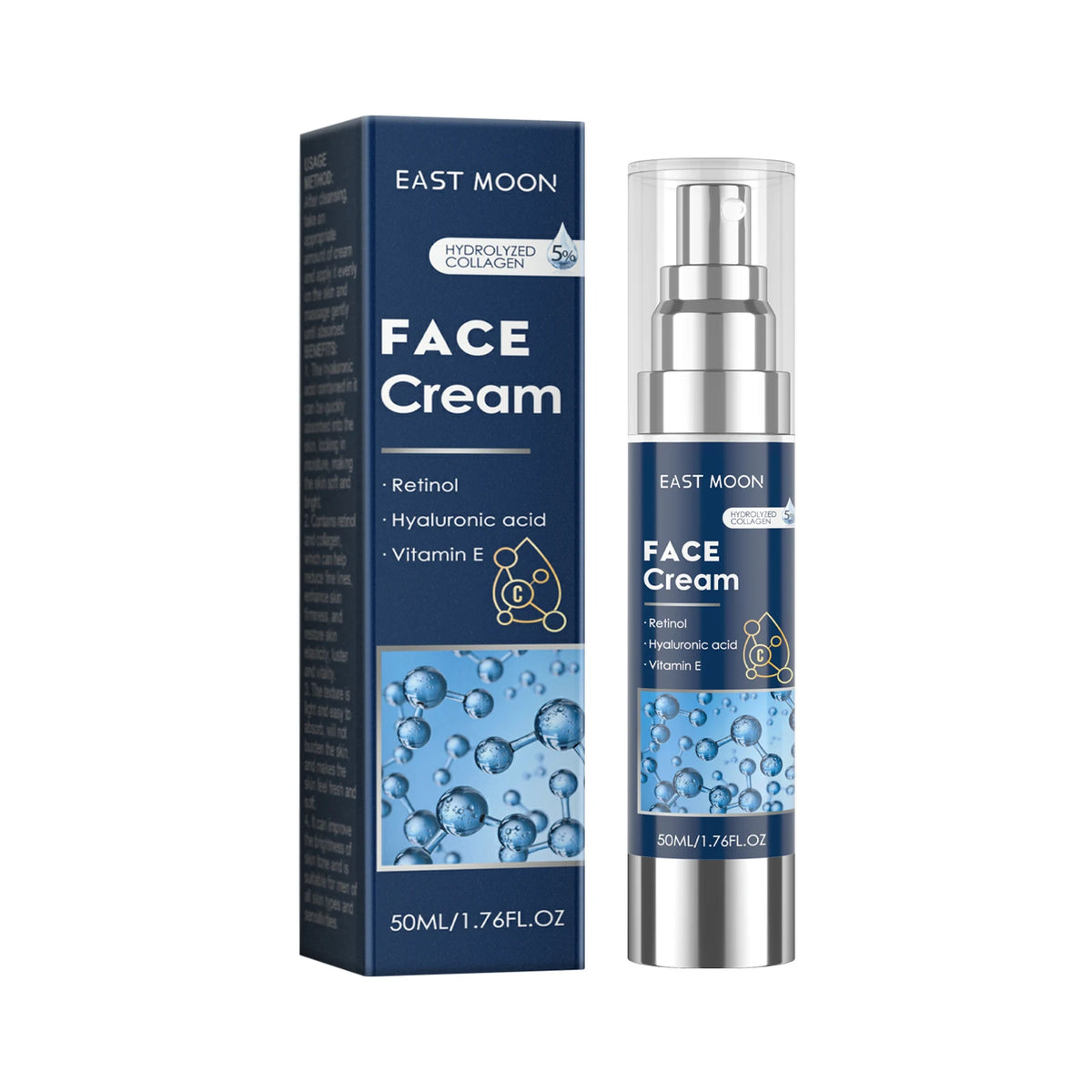 East Moon Retinol Face Cream for Men – Firming & Brightening Men's Face Cream SPOT 50ml Boxed