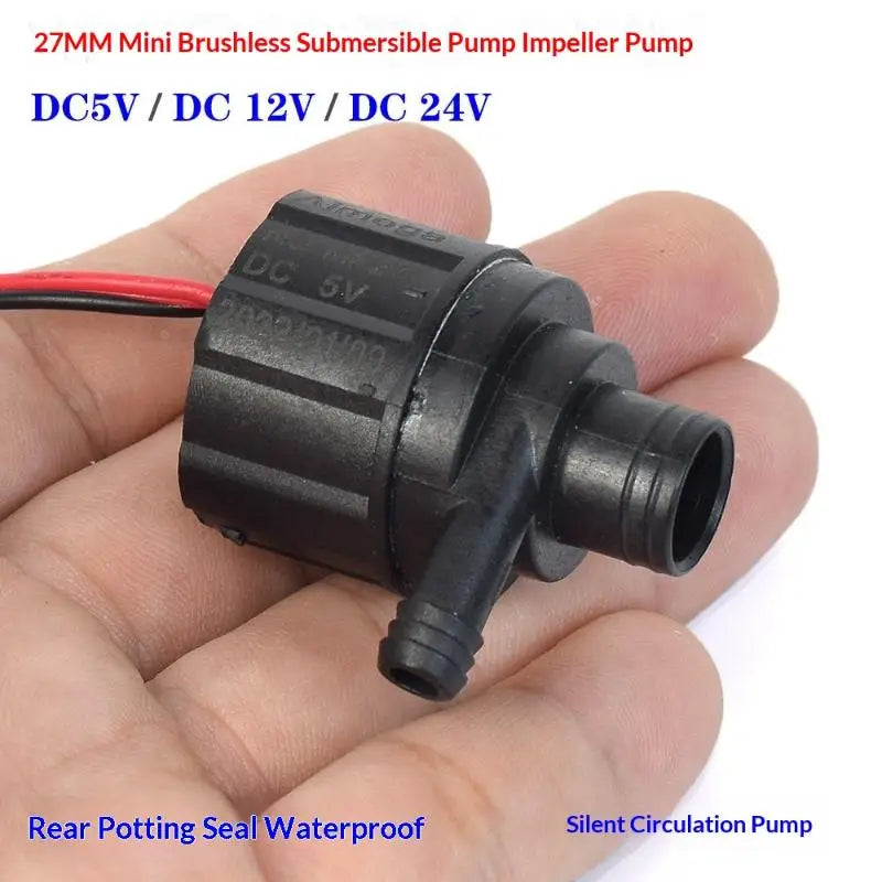 Mini Brushless Submersible Pump DC 5V 12V 24V – Silent & Sealed Submersible Water Pump SPOT