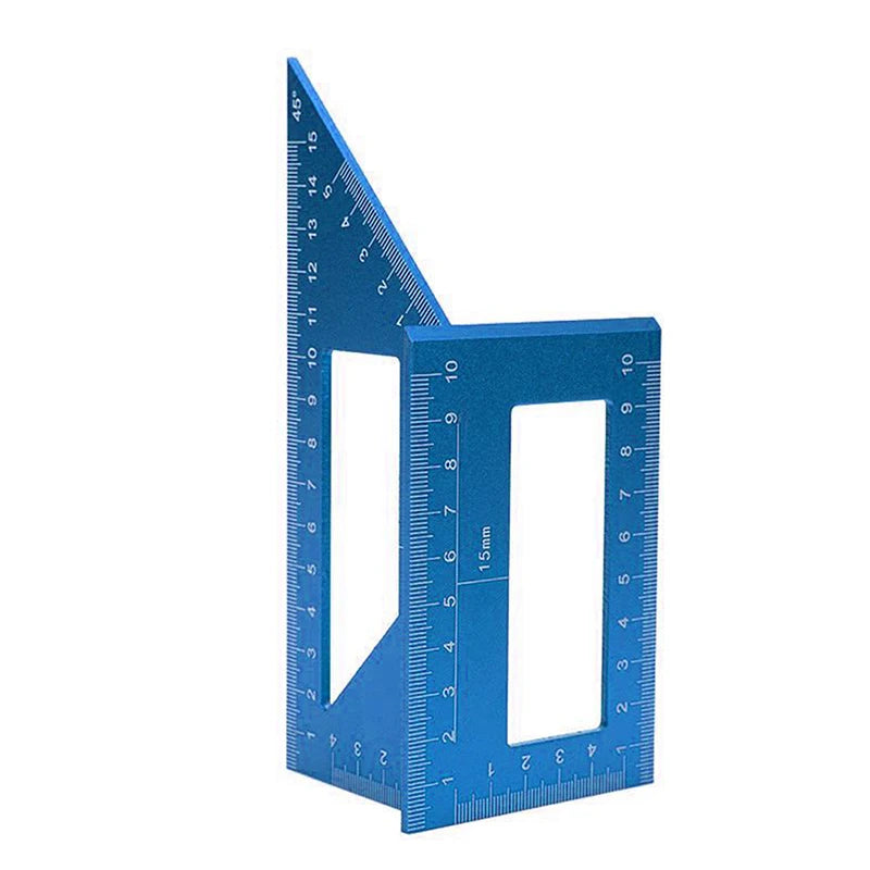 Aluminum Alloy Angle Ruler 45 & 90 Degree Marking Gauge Tool Angle Marking Gauge SPOT Blue