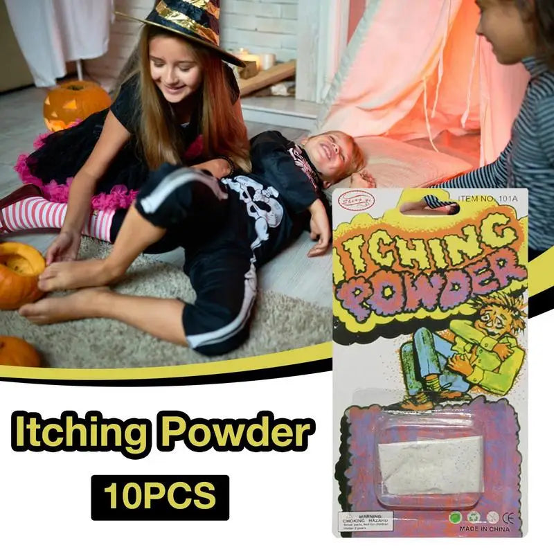 10-Pack Itching Powder Prank Set – Halloween Party Trick Prank Gag Toy SPOT