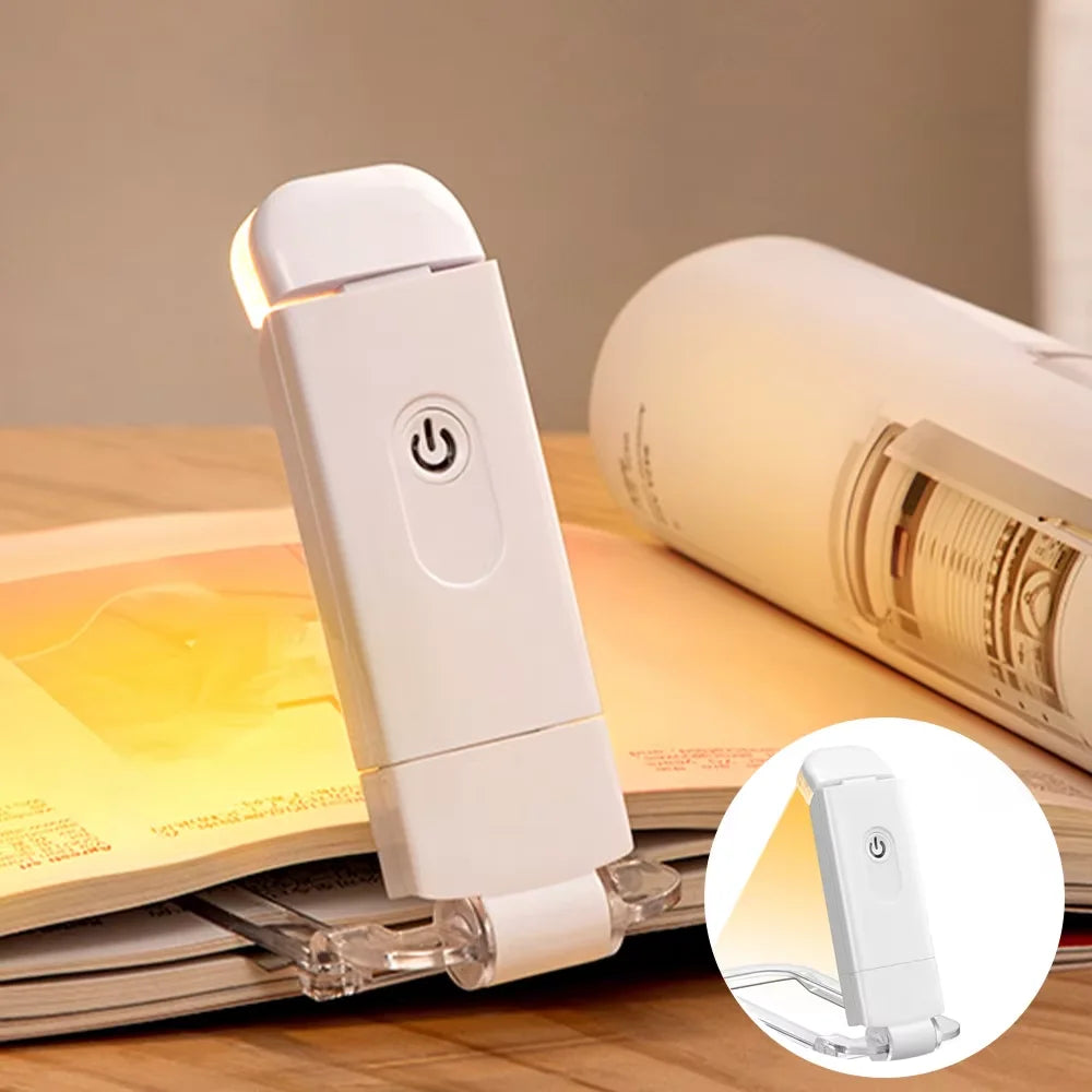 USB Rechargeable LED Clip-On Book Light – Portable Reading Lamp Clip-On Book Light SPOT