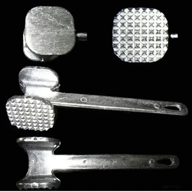 Double-Sided Aluminum Meat Tenderizer Hammer | 19cm Mallet Meat Tenderizer Mallet SPOT