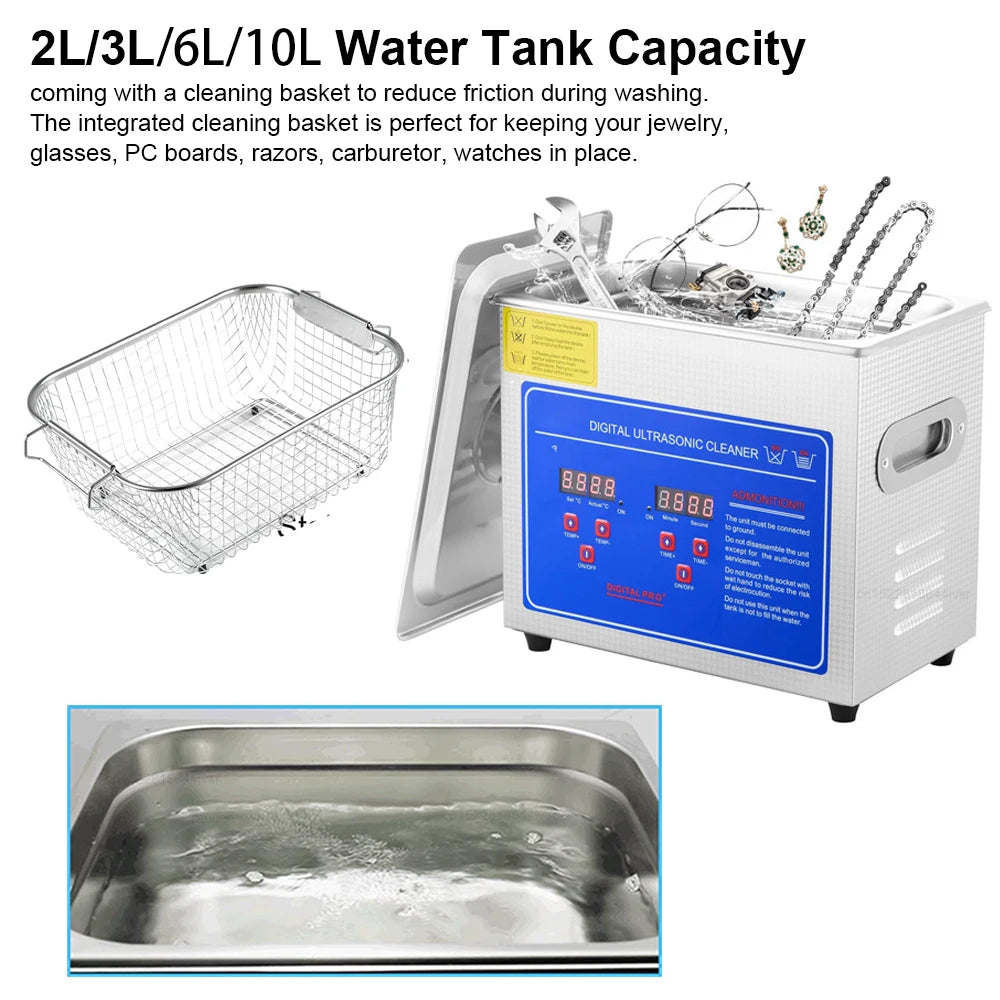 Ultrasonic Cleaner with Heater – Jewelry, Lab & Auto Parts Ultrasonic Cleaner SPOT