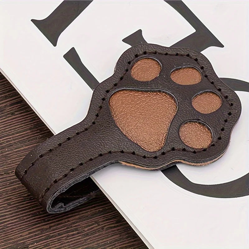 Magnetic Animal Paw Bookmark – Dual-Sided PU Book Clip Magnetic Bookmark SPOT