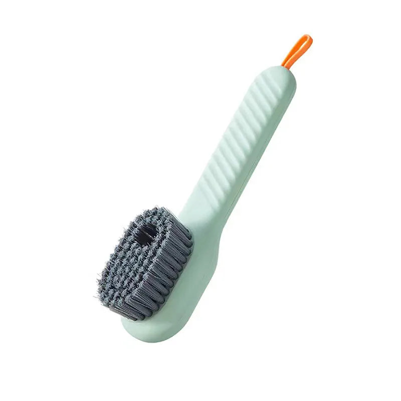 Soap Dispensing Shoe & Clothes Brush – Auto Liquid Bristle Soap Dispensing Brush SPOT Green