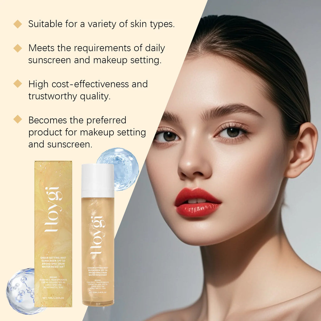 Hoygi SPF 50+ Makeup Setting Spray – Oil Control Face Mist Makeup Setting Spray SPOT