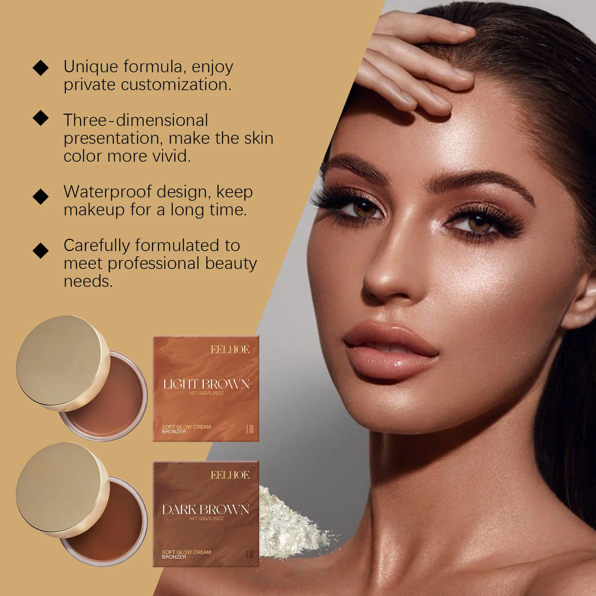 EELHOE Sunless Self Tanning Cream – Body Bronzer 10g Self Tanning Cream SPOT