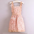 Women's Floral Canvas Apron 3-Pack – Adjustable Kitchen Bib Kitchen Bib Apron SPOT Pink