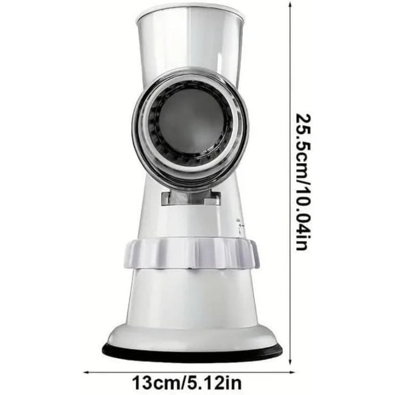 Rotary Cheese Grater & Vegetable Slicer – 3 Drum Blades Rotary Cheese Grater SPOT