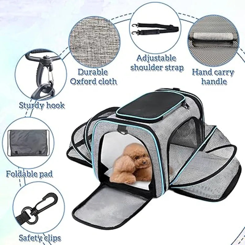 Breathable Foldable Pet Carrier Backpack – Cats & Small Dogs Pet Carrier Backpack SPOT