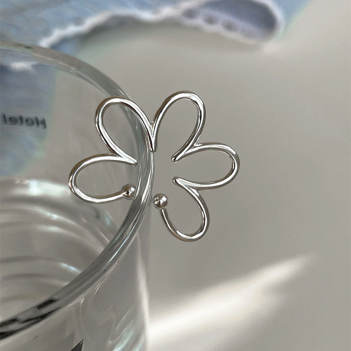 Flower Ear Cuff Non-Piercing 18K Gold Plated | Meaeguet Ear Cuff Earring SPOT