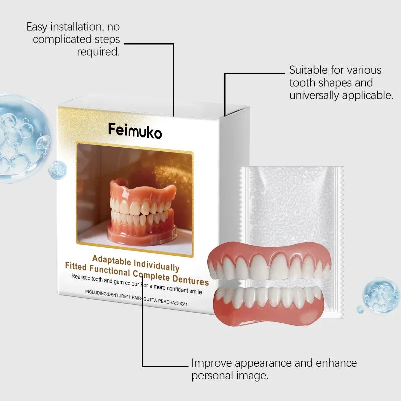 Eelhoe Silicone Denture Kit – Soft Upper & Lower Liner Set Silicone Denture Kit SPOT