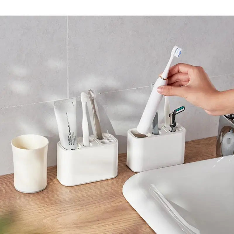 Wall-Mount Toothbrush Holder & Bathroom Organizer Rack Toothbrush Holder SPOT