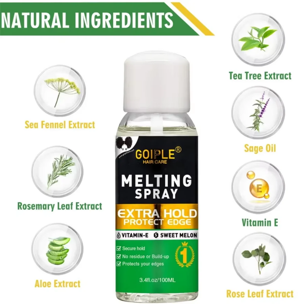Goiple Lace Wig Melting Spray – Extra Hold, Vitamin E, No Residue Wig Melting Spray SPOT