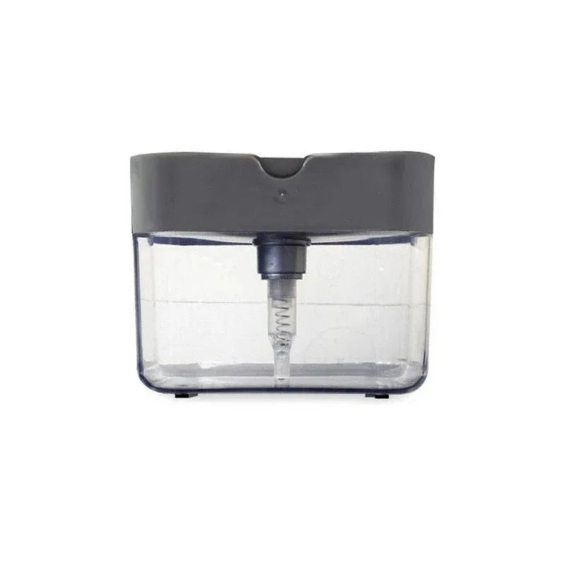 Manual Press Soap Dispenser Kit with Cleaning Cloth – Grey Soap Dispenser Kit SPOT GREY